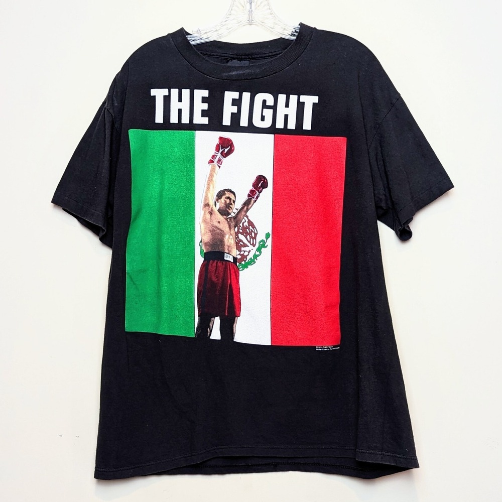 Julio Cesar Chavez The Fight VTG 1993 Brockum Boxing Single Stitch Shirt Large